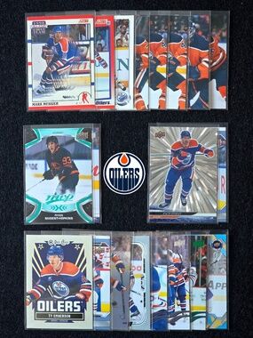 🛢️ 20+ Edmonton Oilers NHL Trading Card Lot